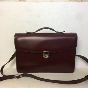 Jack Georges Slim leather Briefcase 4501
